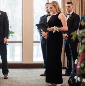 Classy yet sexy velvet dress